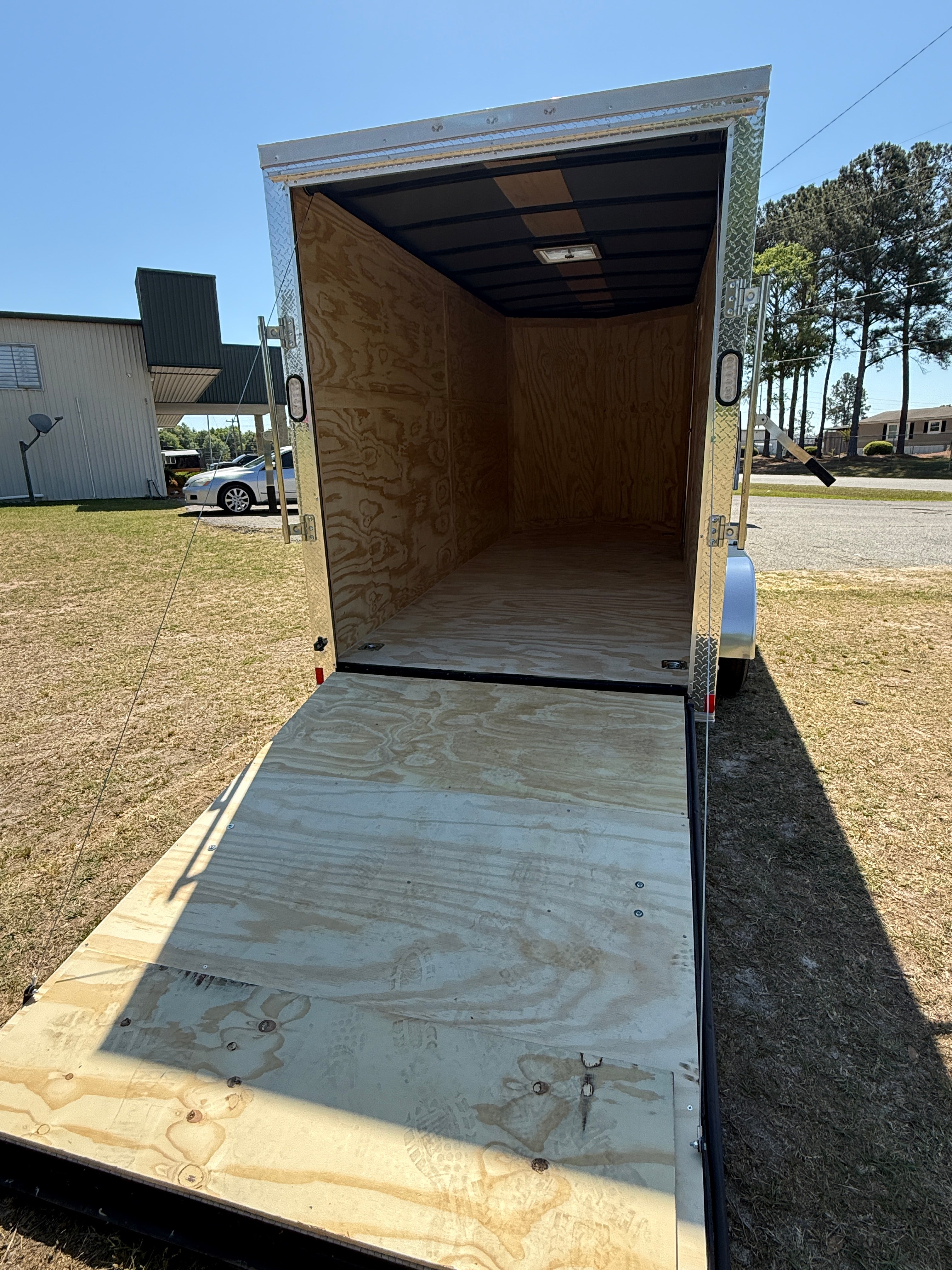 6X14TA White Standard Trailer