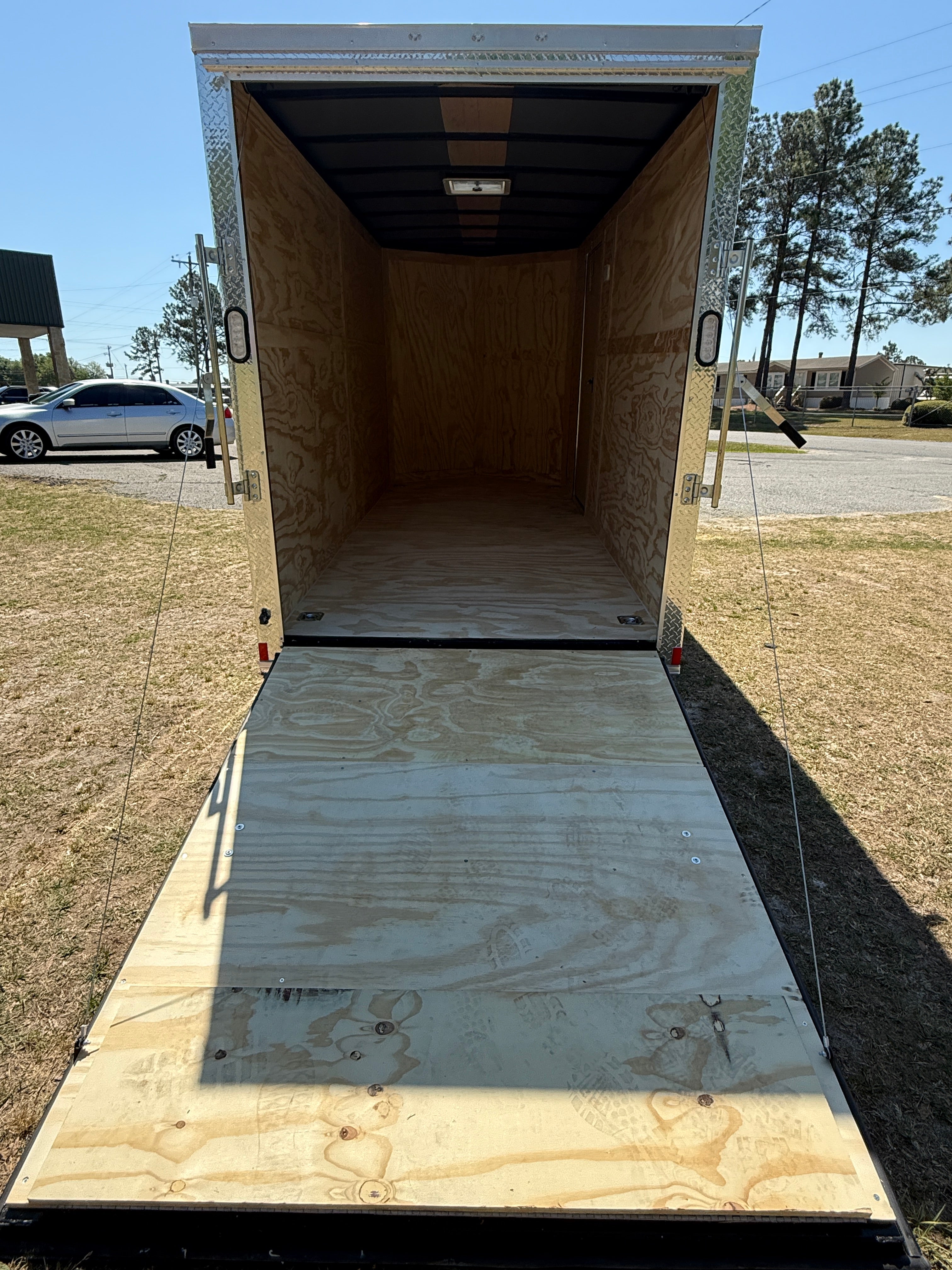 6X14TA White Standard Trailer