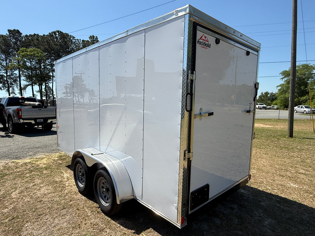 6X14TA White Standard Trailer
