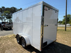 6X14TA White Standard Trailer