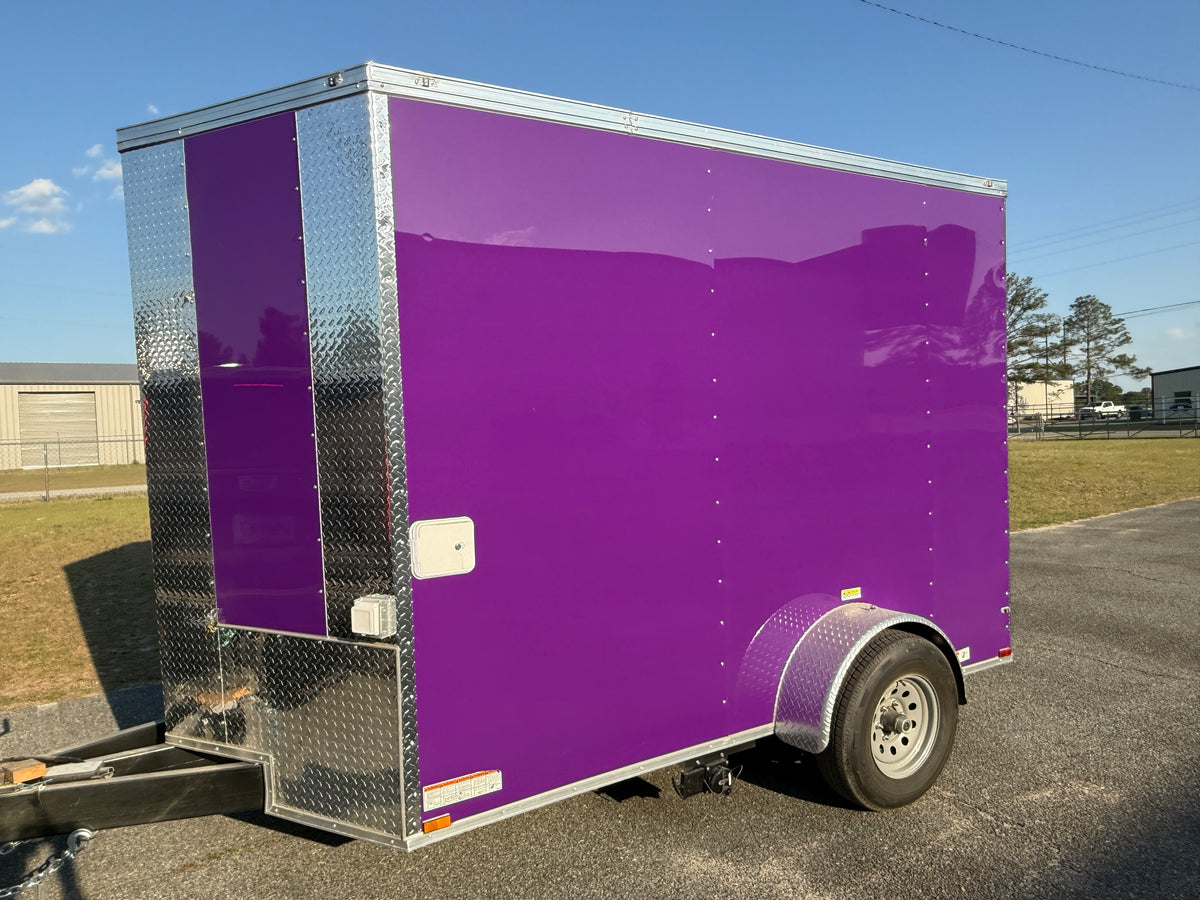6x10SA Purple Concession Trailer | Beverage Trailer | Snow Cone Trailer