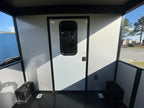 8.5X20TA Orange & Black Concession Porch Trailer