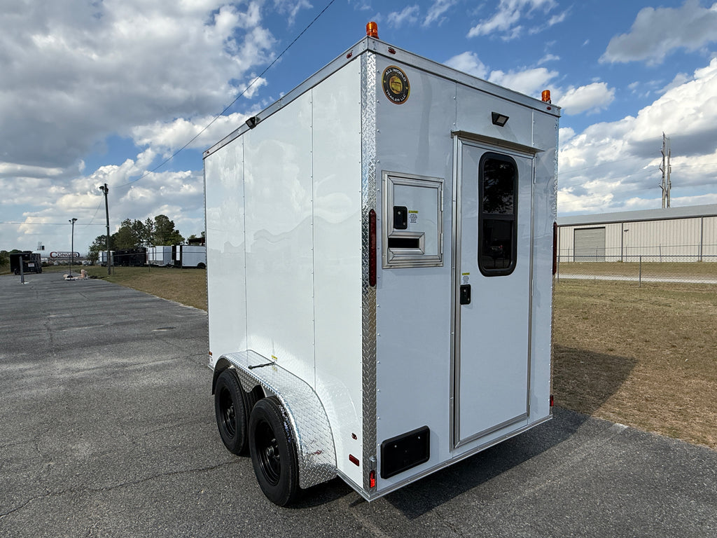 6X10TA White Splicing Trailer