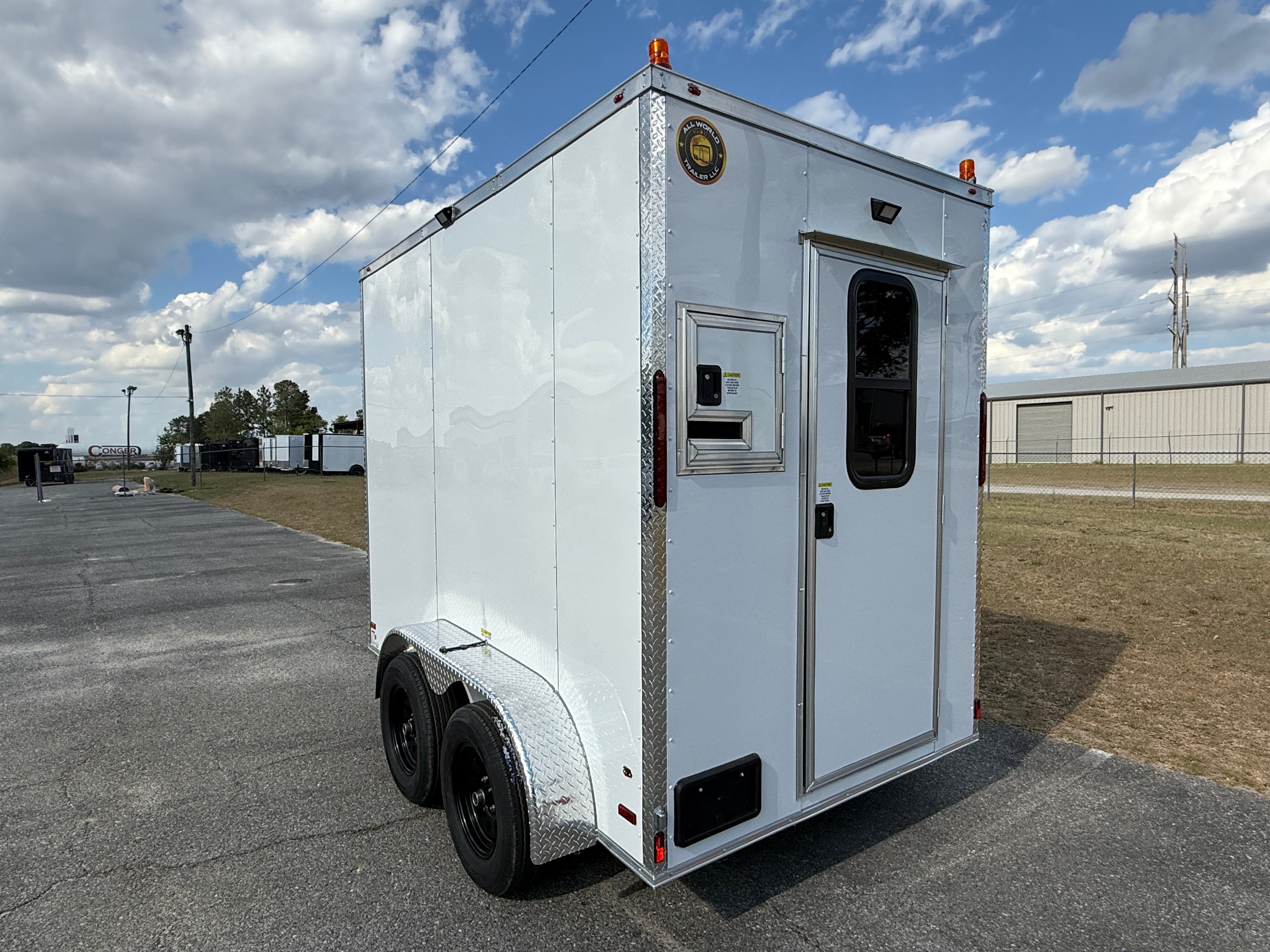 6X10TA White Splicing Trailer