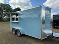 7X14TA Polar Blue Concession Trailer