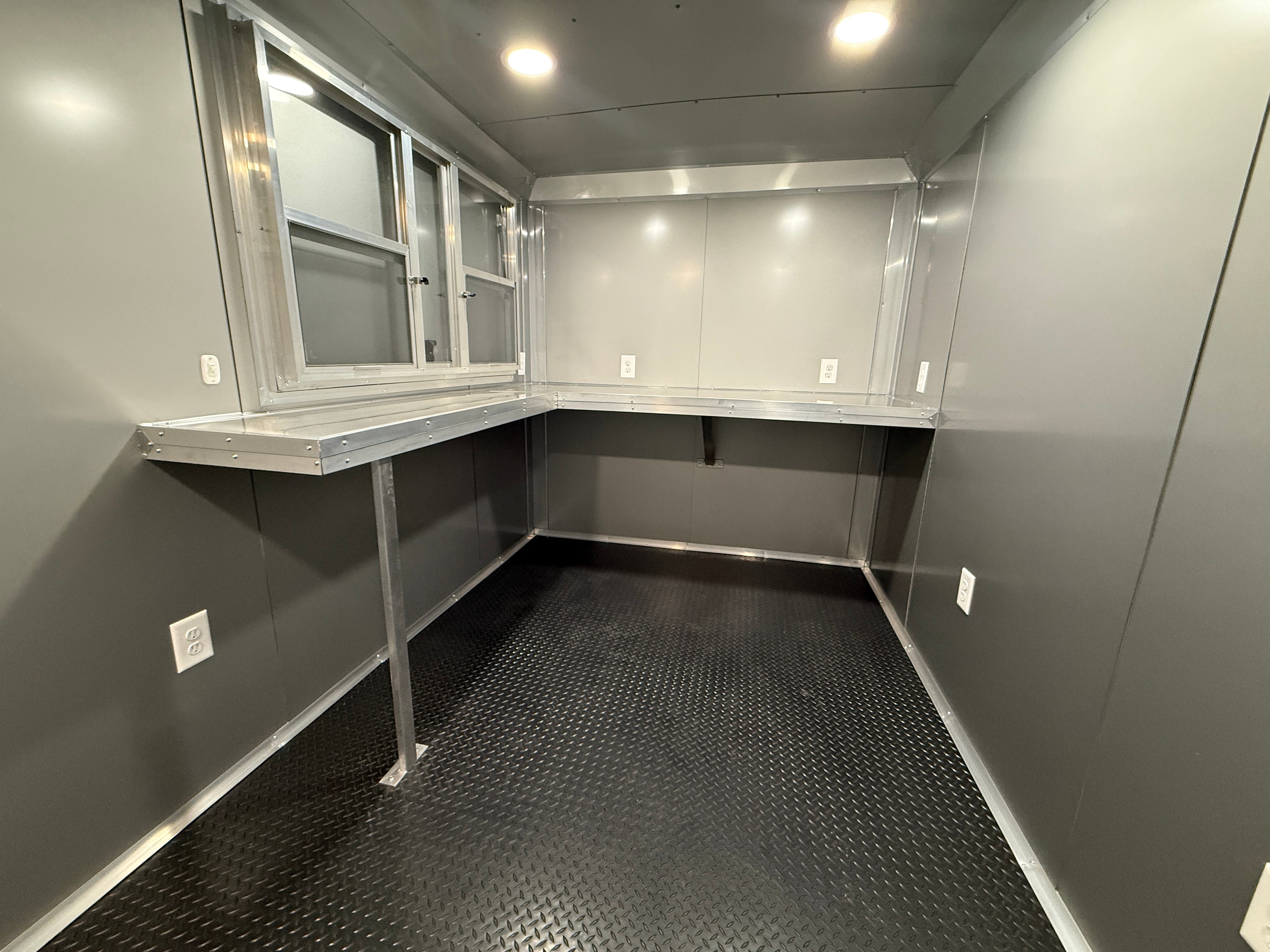 7X14TA Polar Blue Concession Trailer