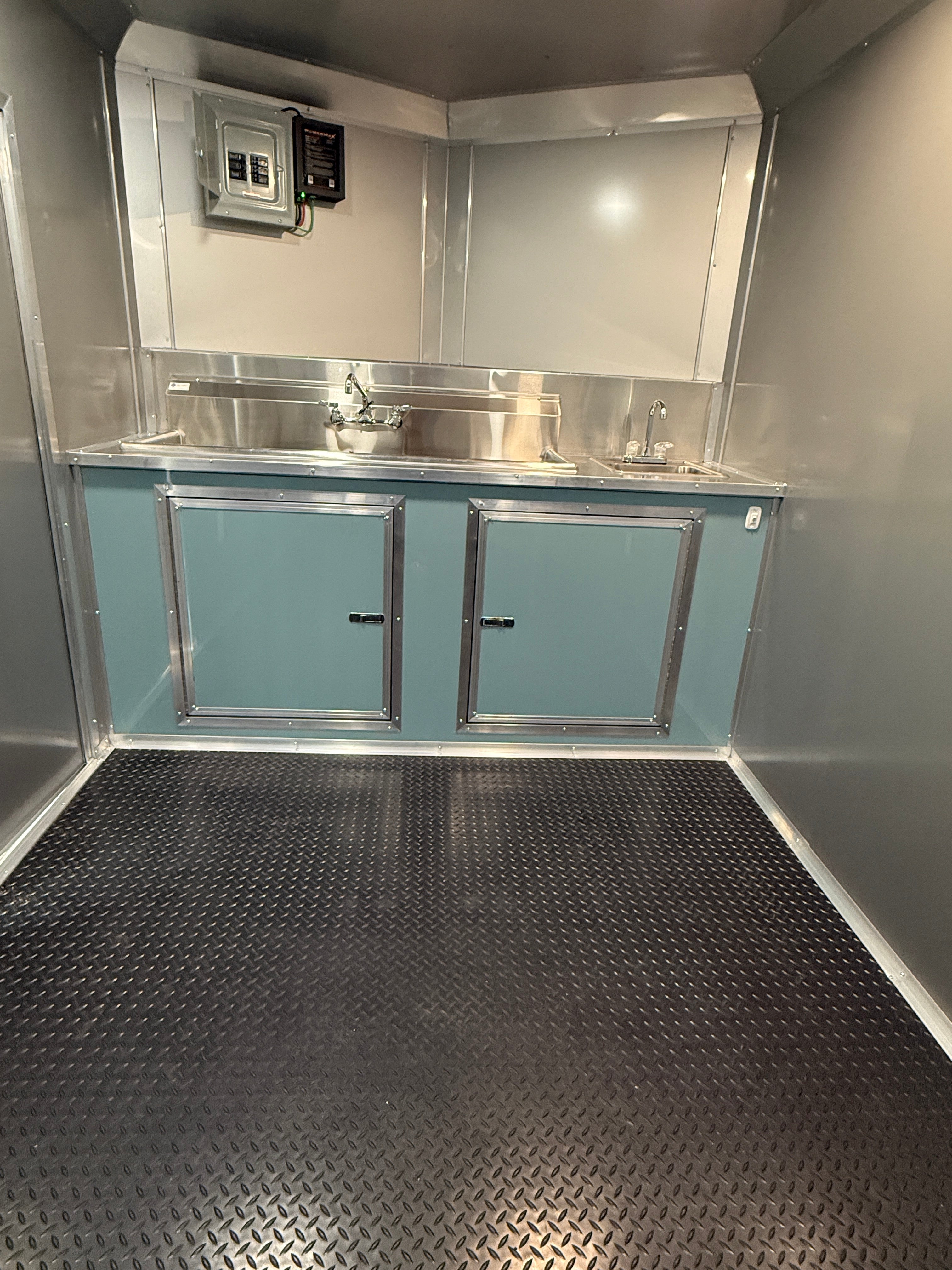 7X14TA Polar Blue Concession Trailer