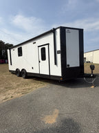 8.5X24TA3 White Race Ready Trailer