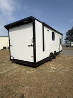 8.5X24TA3 White Race Ready Trailer