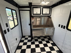 7X14TA Purple Black Grooming Trailer with Bathroom