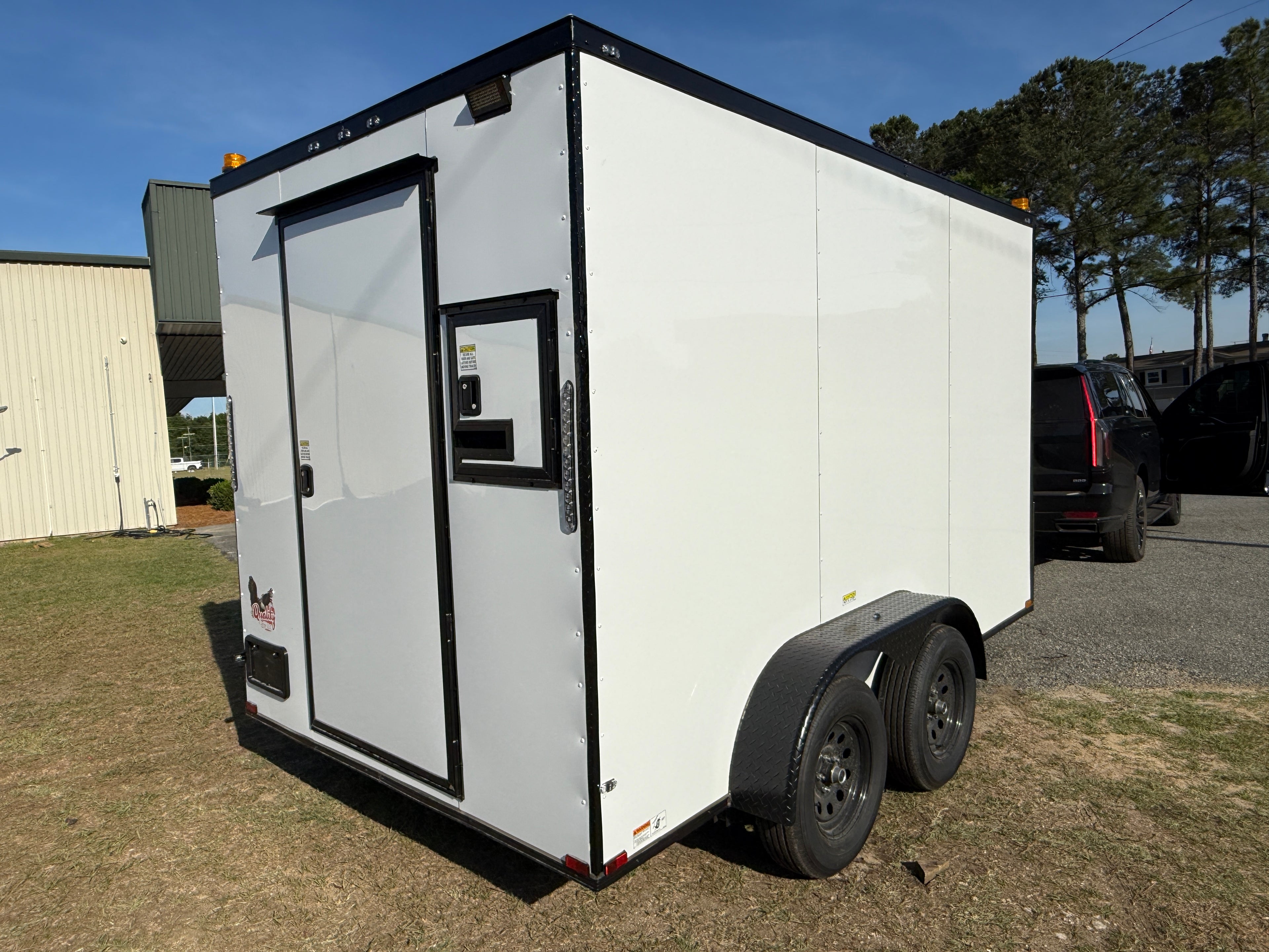 7X12TA White Splicing Trailer