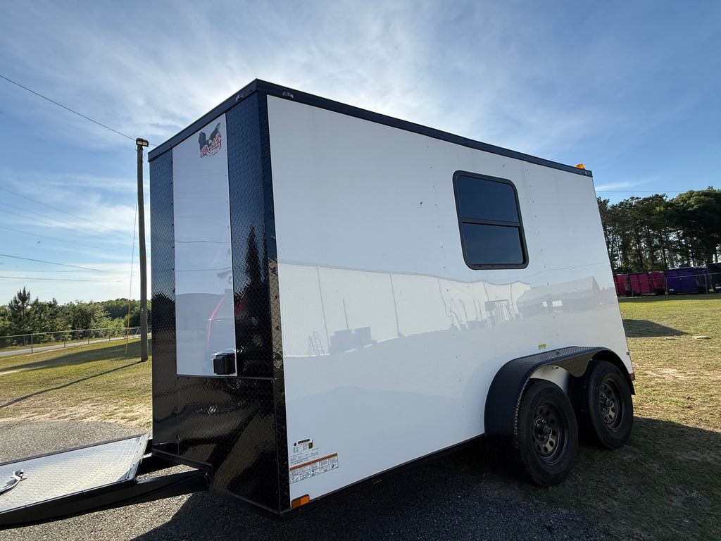 7X12TA White Splicing Trailer