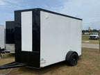 6X10SA White Standard Trailer