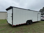 8.5X28TA5 White Race Ready Trailer