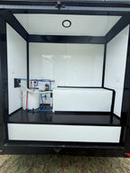 7X14TA Pink Pet Grooming Trailer