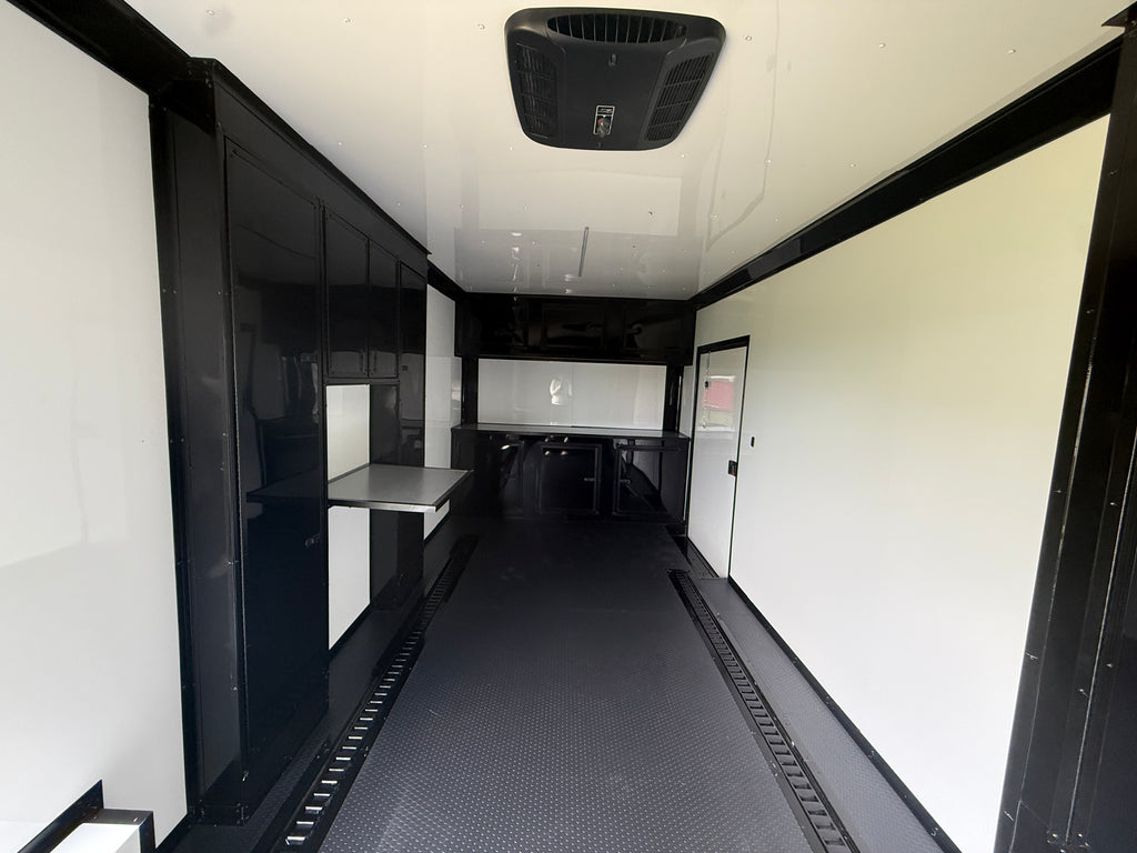 8.5X28TA5 White Race Ready Trailer