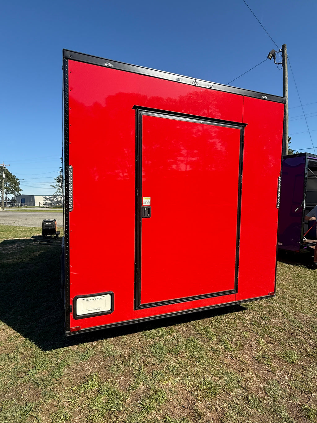8.5X16 Red Concession Trailer