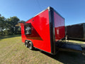 8.5X16 Red Concession Trailer