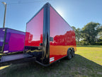 8.5X16 Red Concession Trailer