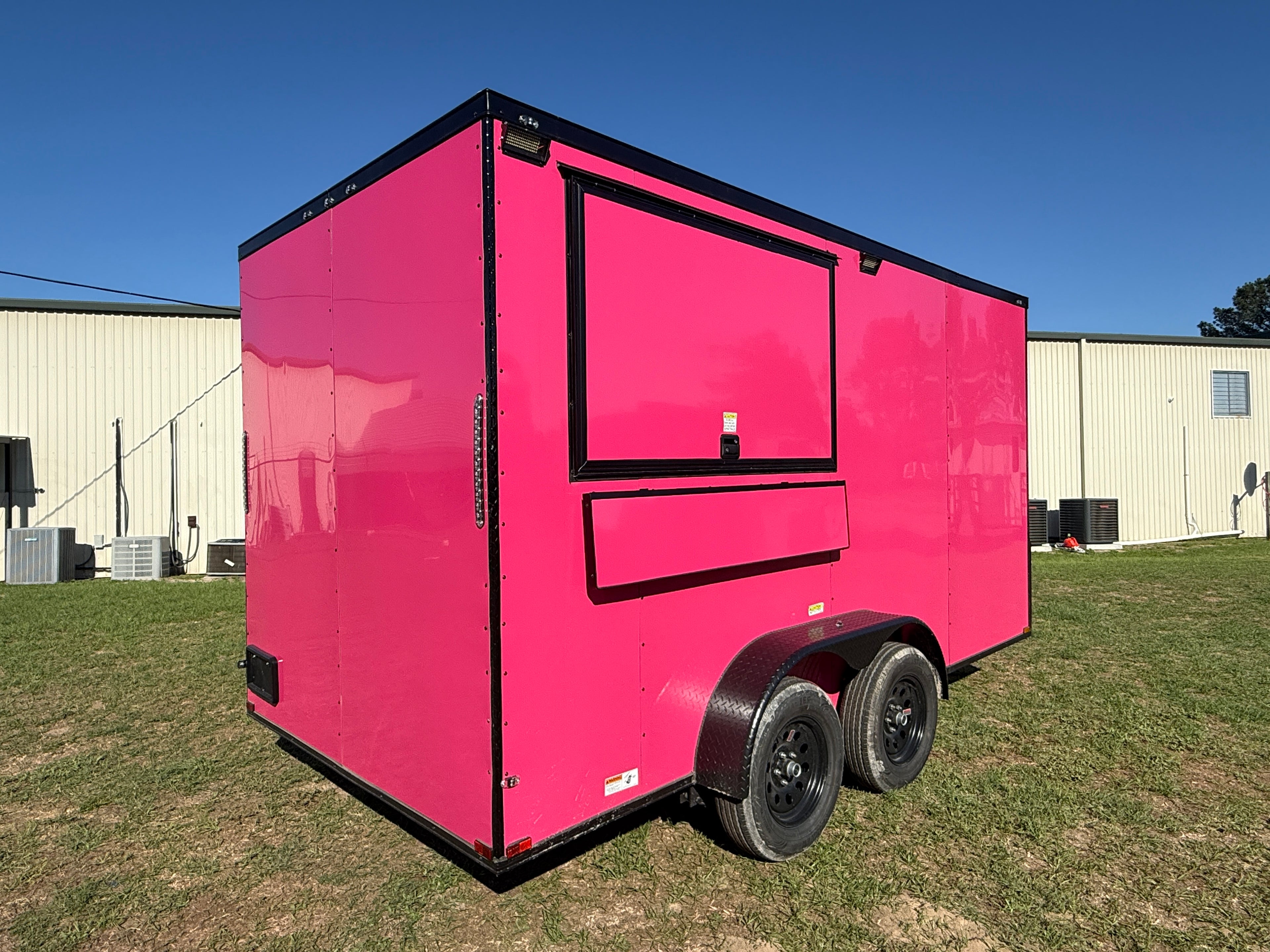 7X14TA Pink Concession Trailer