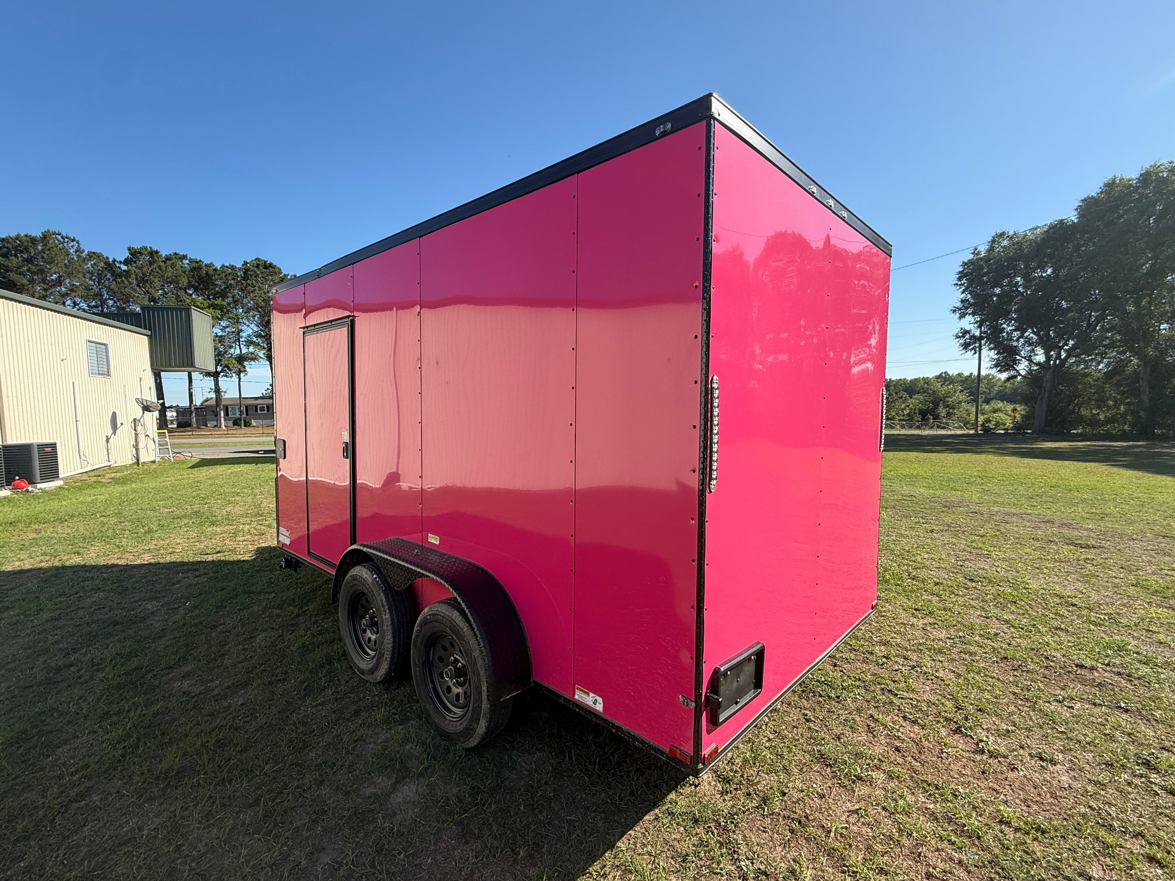 7X14TA Pink Concession Trailer