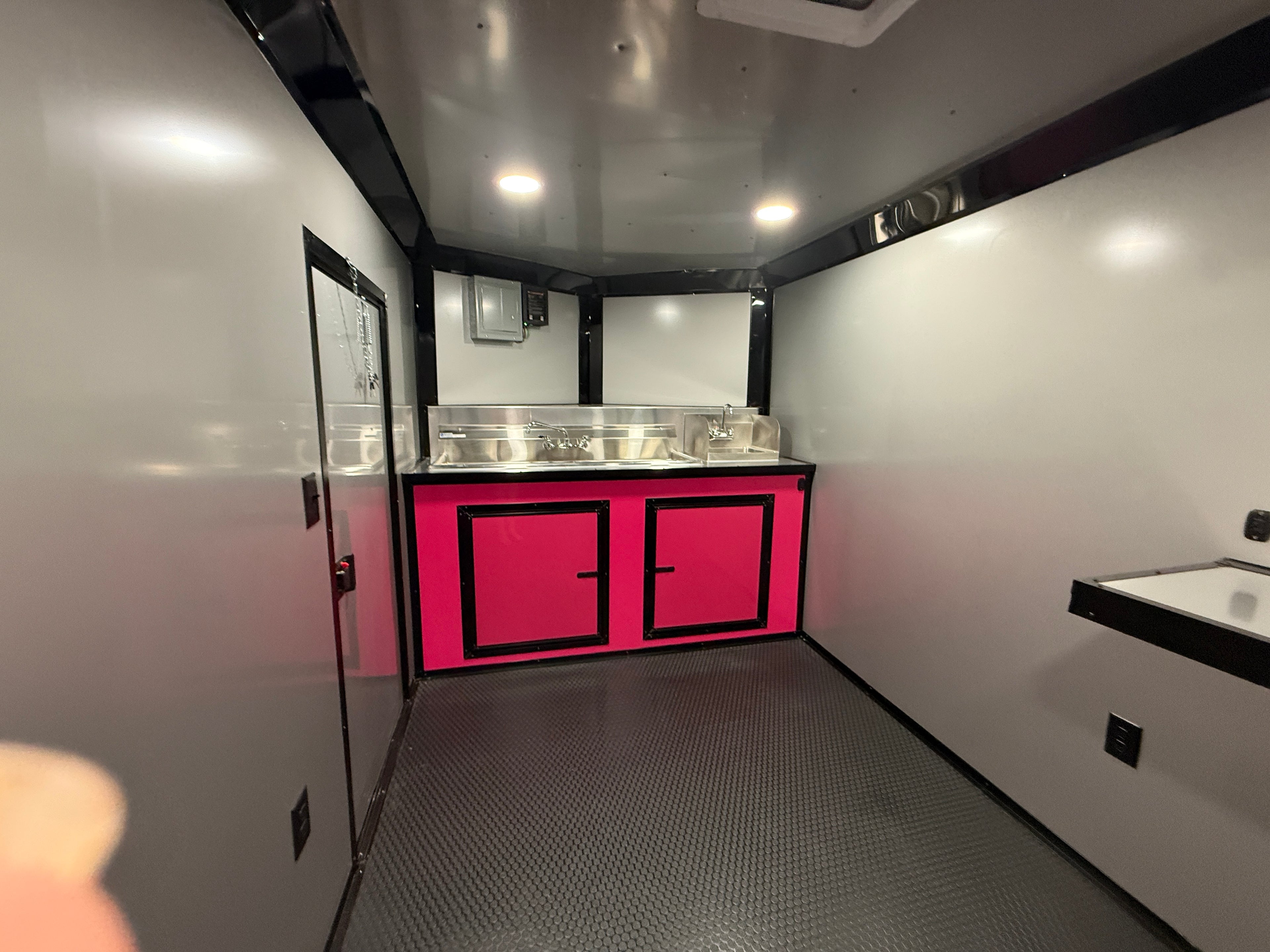 7X14TA Pink Concession Trailer