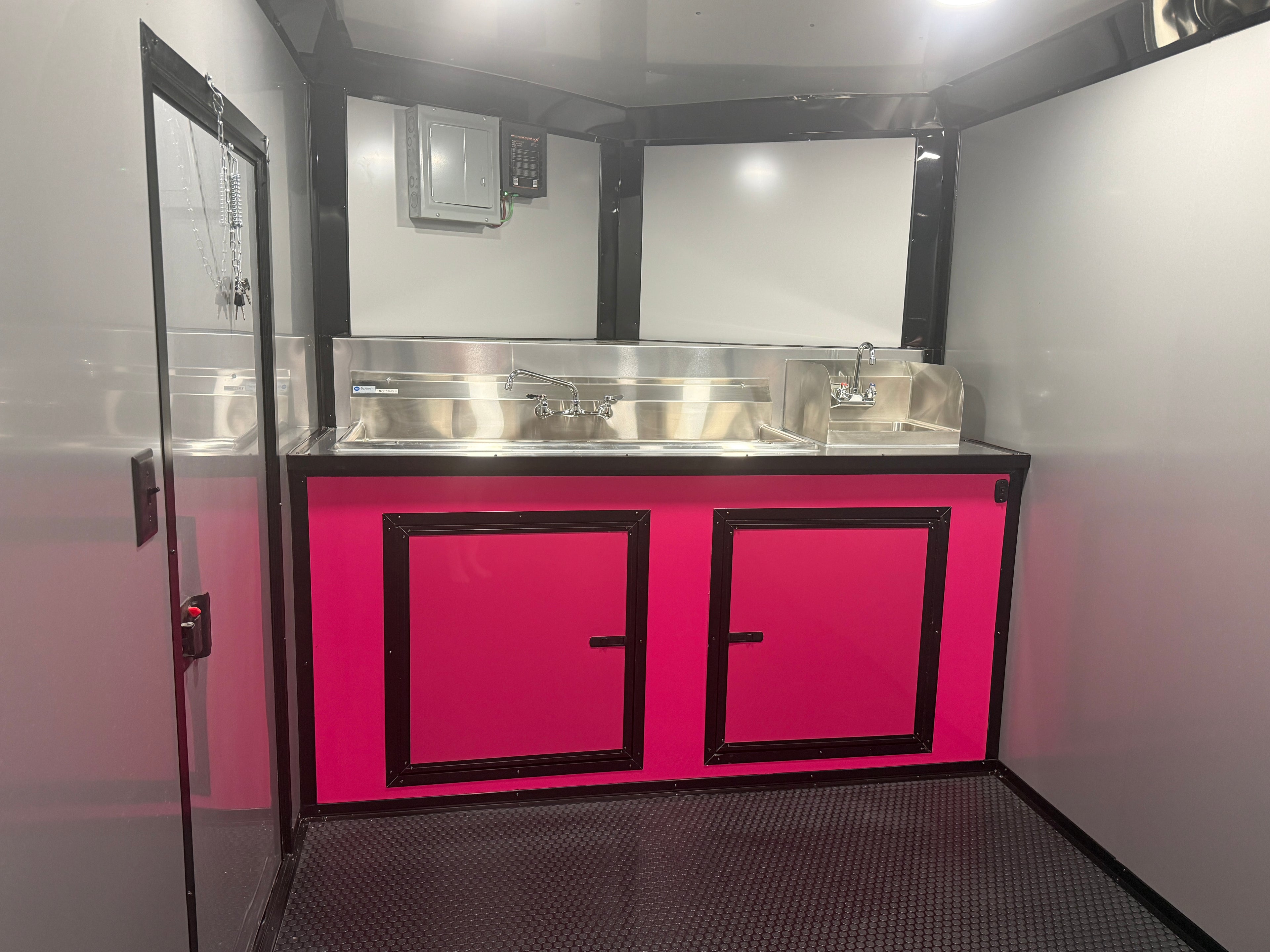 7X14TA Pink Concession Trailer