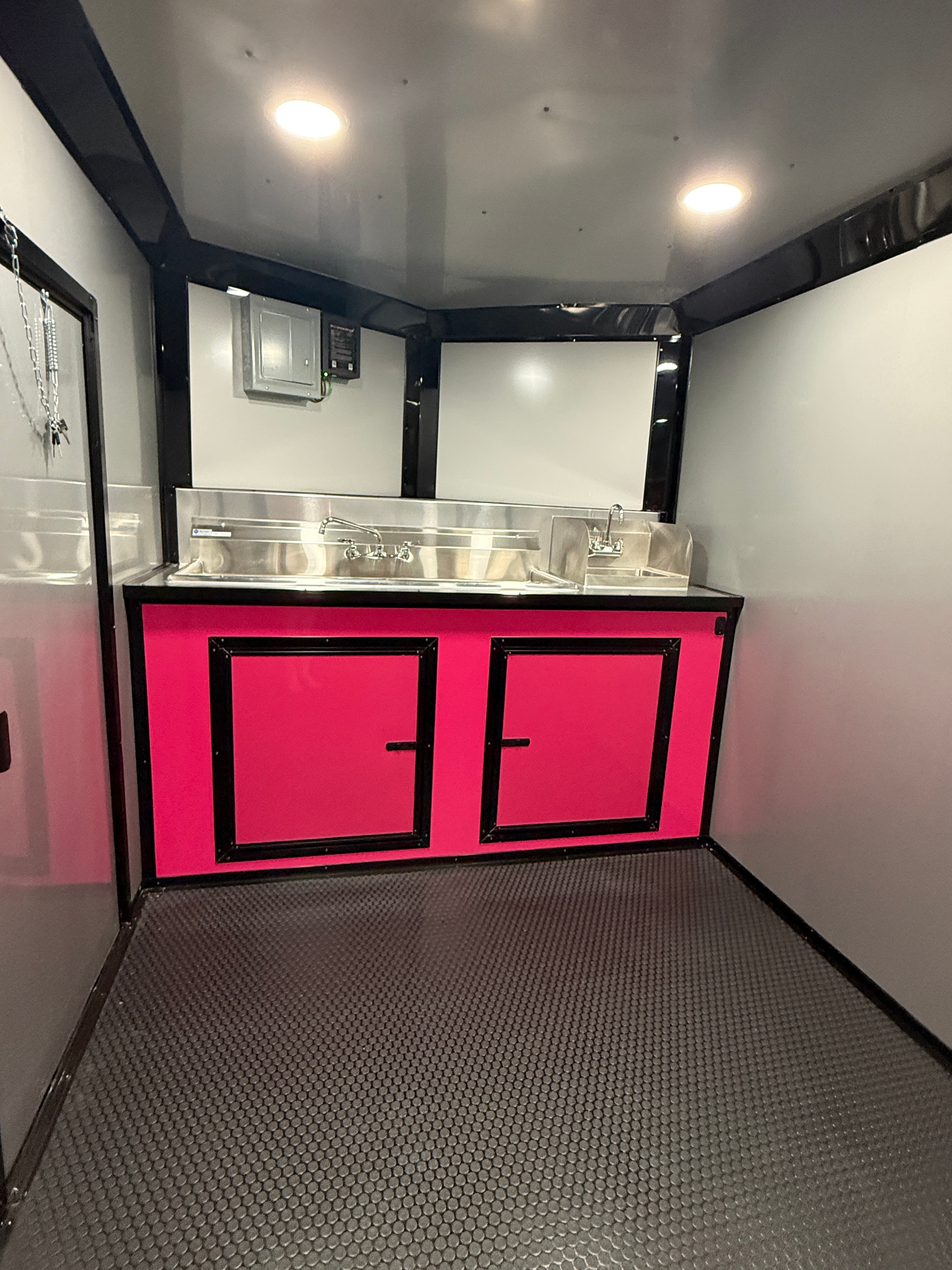 7X14TA Pink Concession Trailer