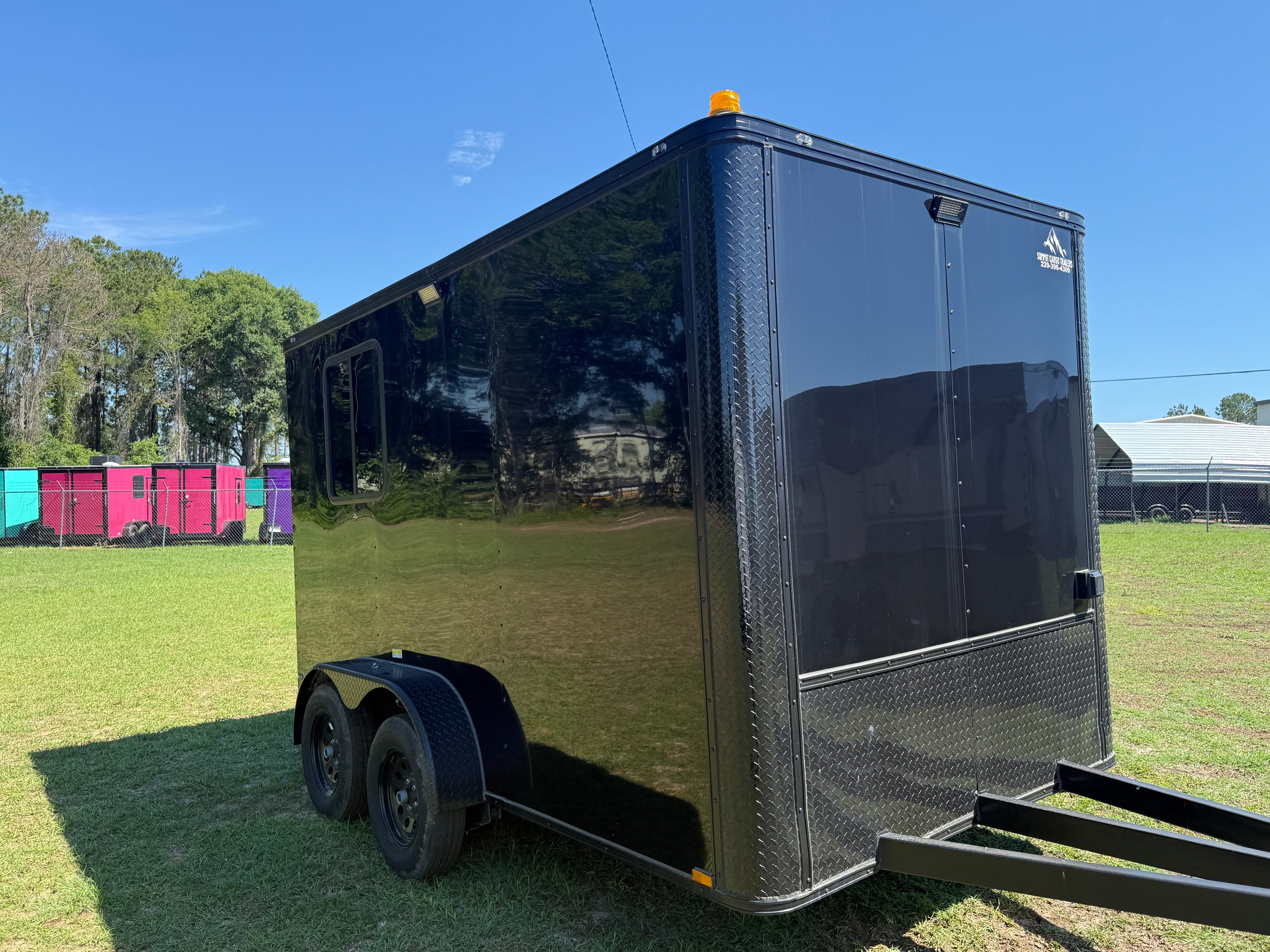 7X12TA Black Splicing Trailer