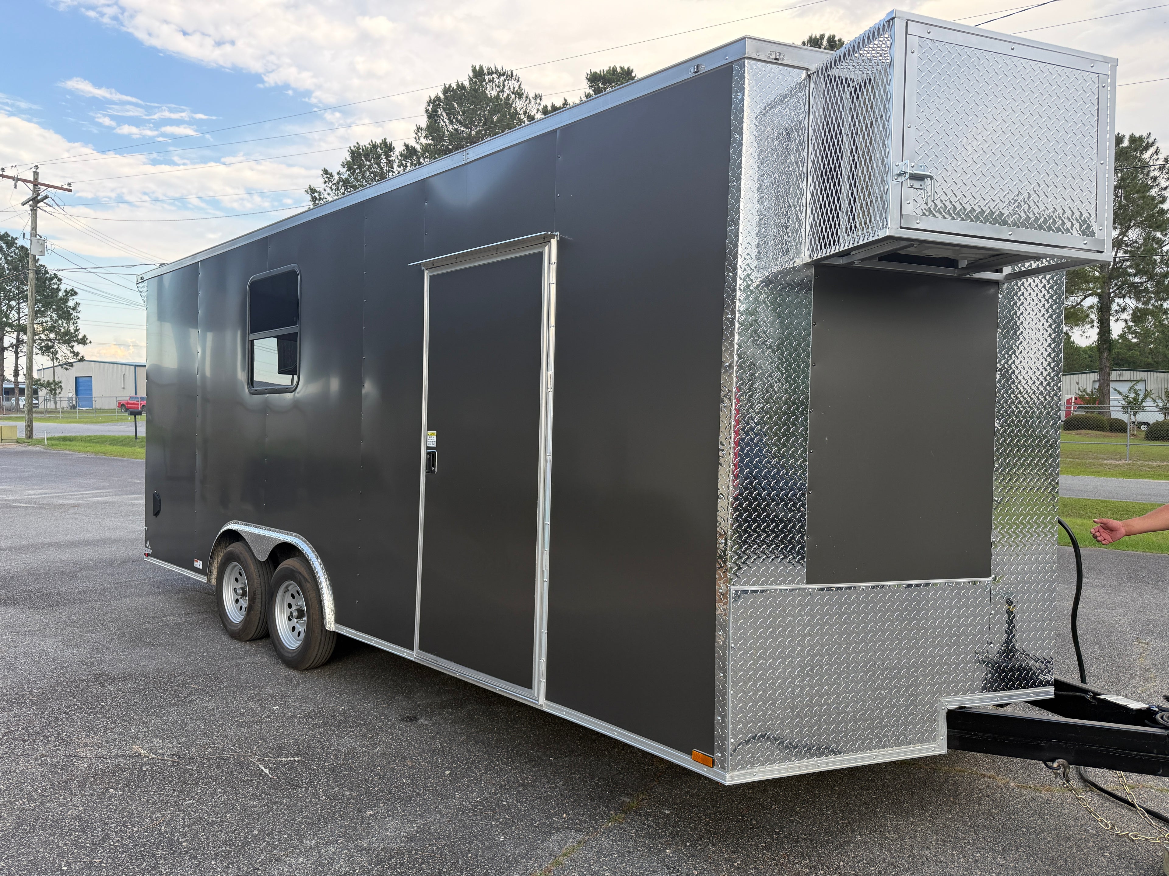 8.5X20TA Charcoal RC Office Trailer