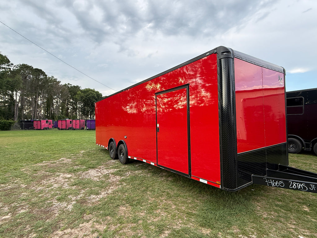 8.5X28TA Red Race Ready Trailer