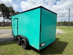7X14TA Teal Beverage Trailer