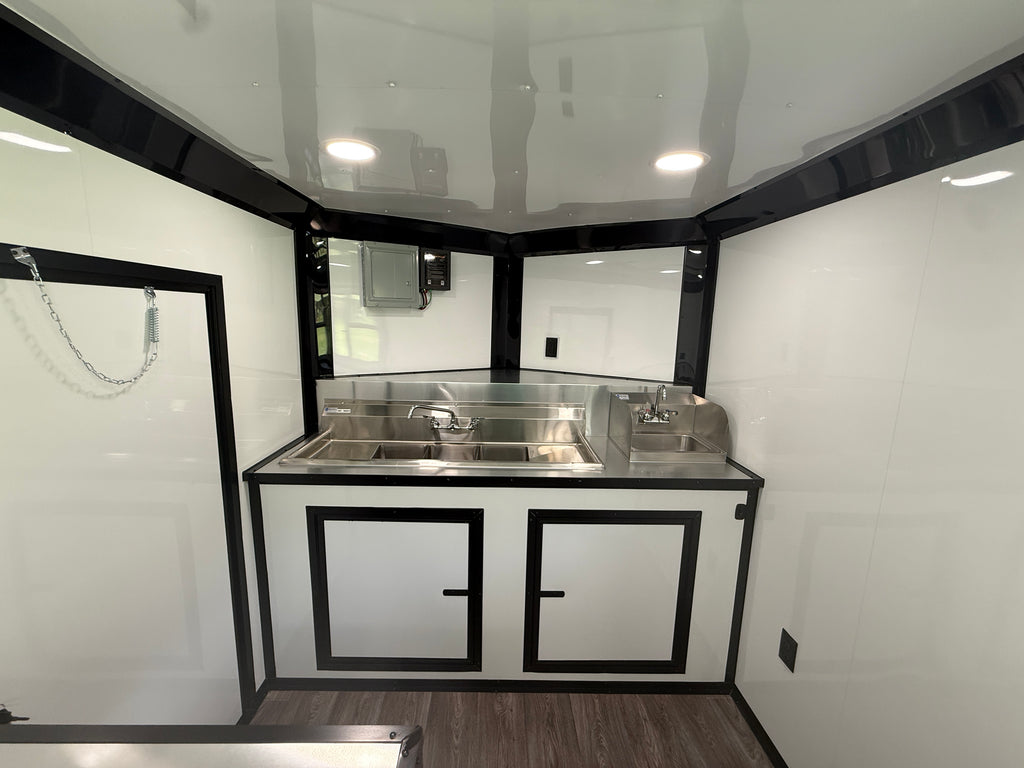 7X14TA Teal Beverage Trailer