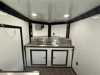 7X14TA Teal Beverage Trailer