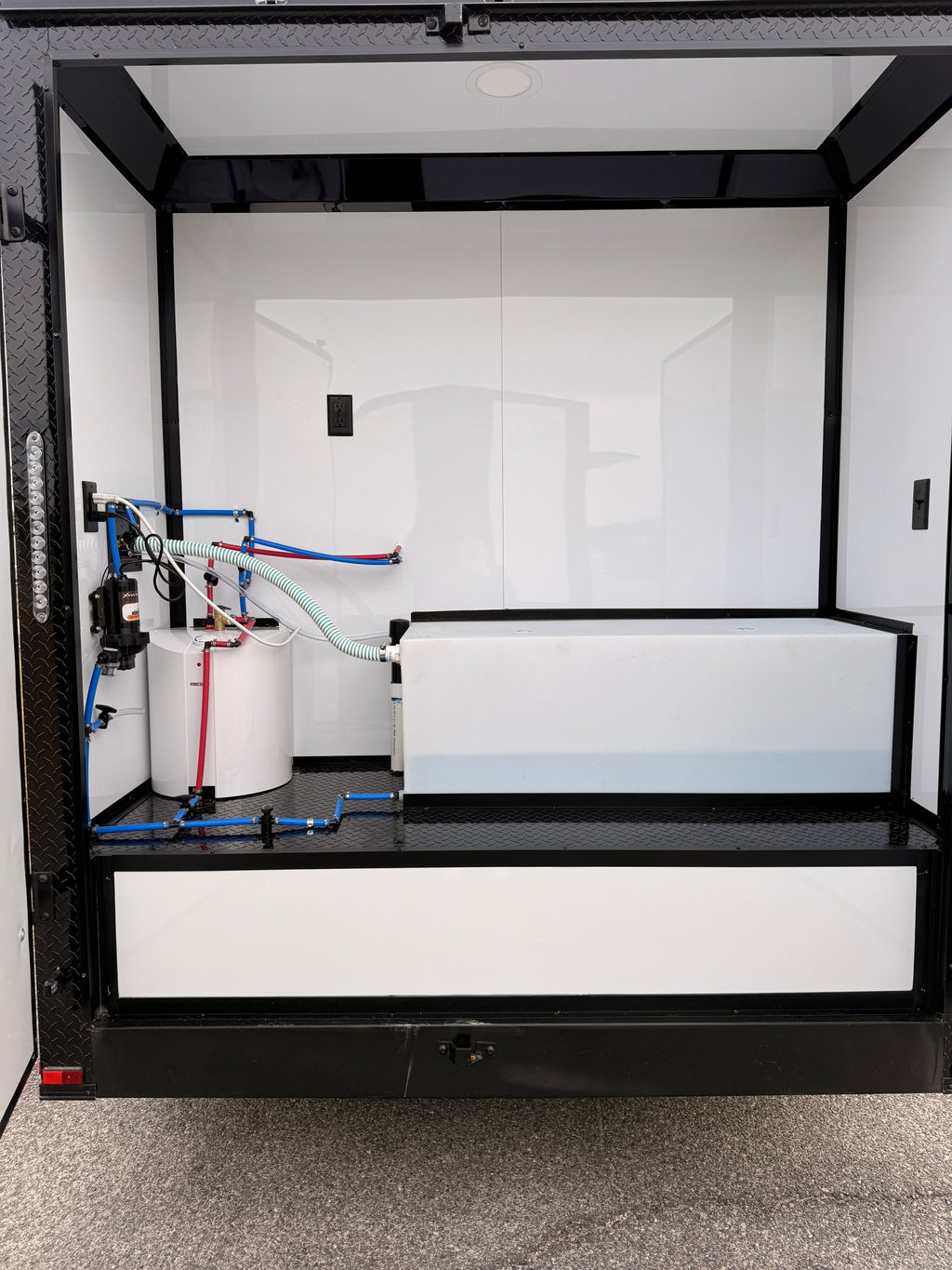 7X12TA White Dog Grooming Trailer