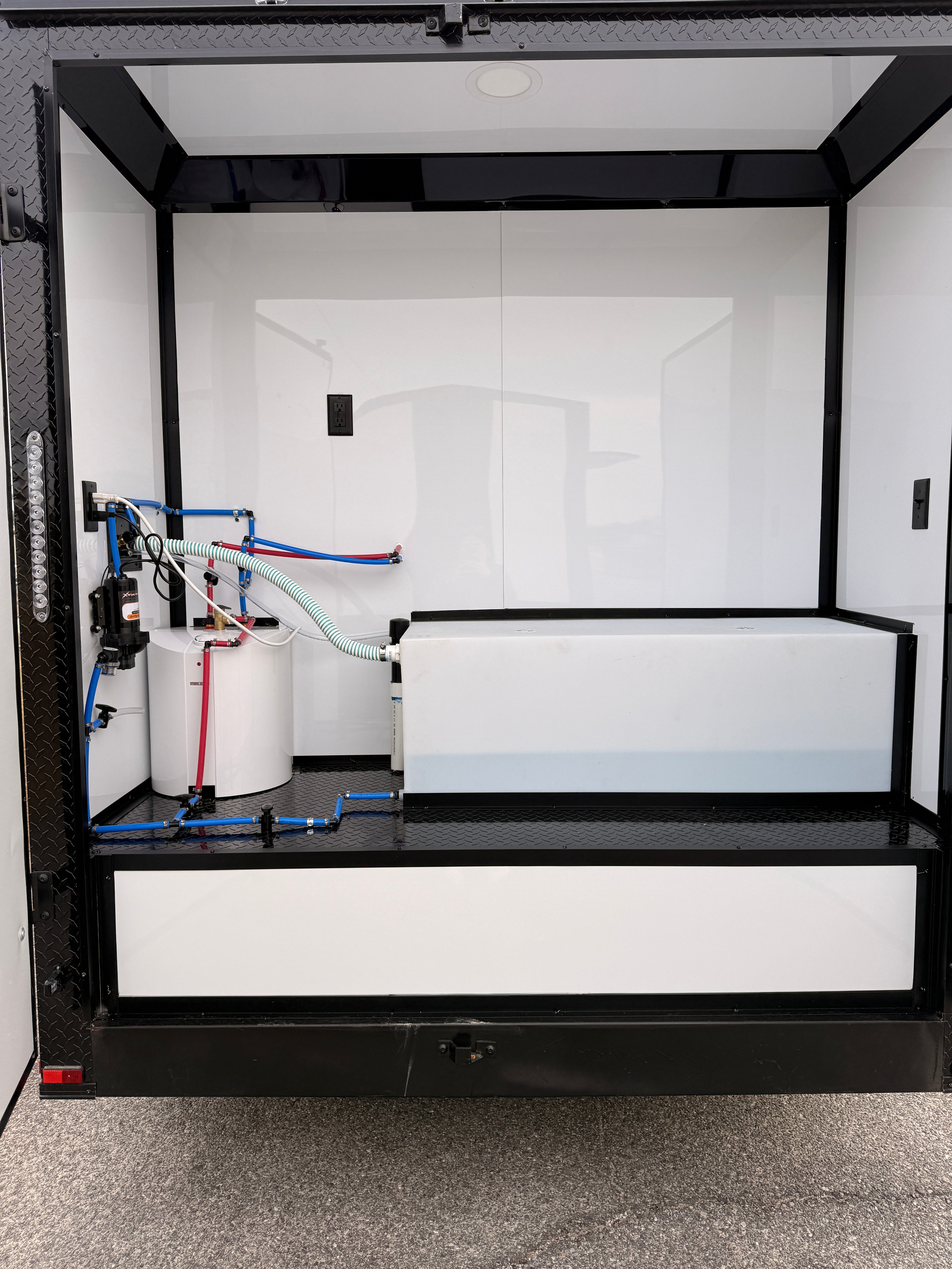 7X12TA White Dog Grooming Trailer