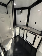 8.5X32TA White Race Ready Trailer