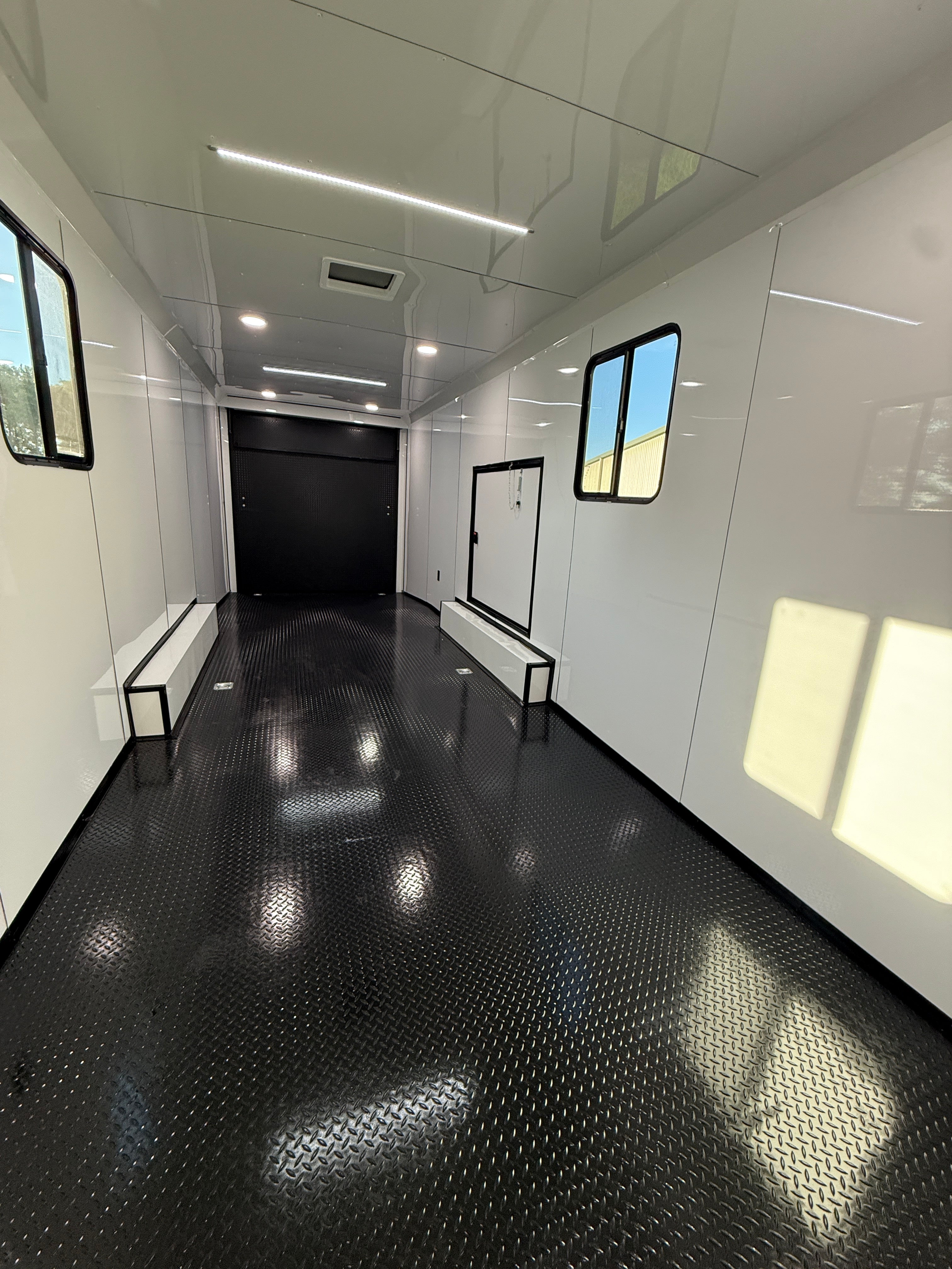 8.5X32TA White Race Ready Trailer