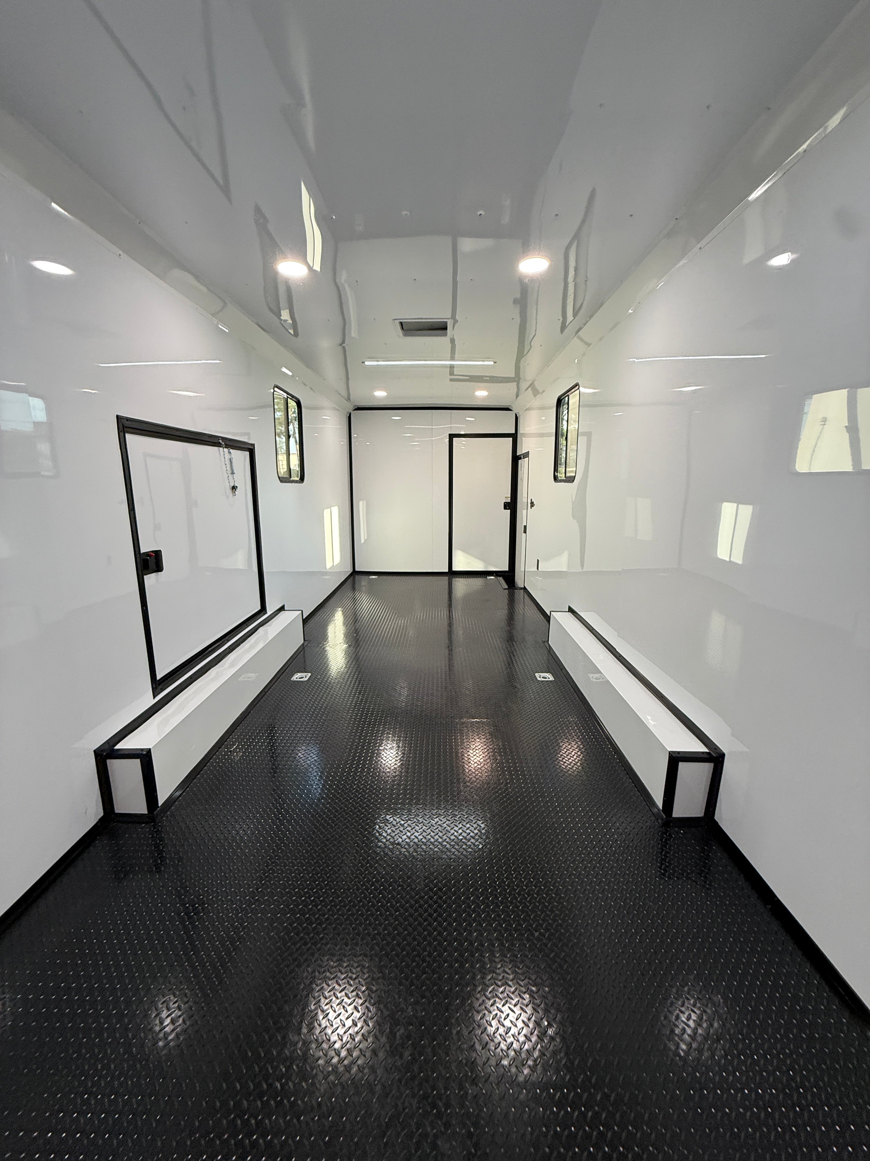 8.5X32TA White Race Ready Trailer