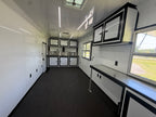 8.5X30TA White Concession Gullwing Porch Trailer