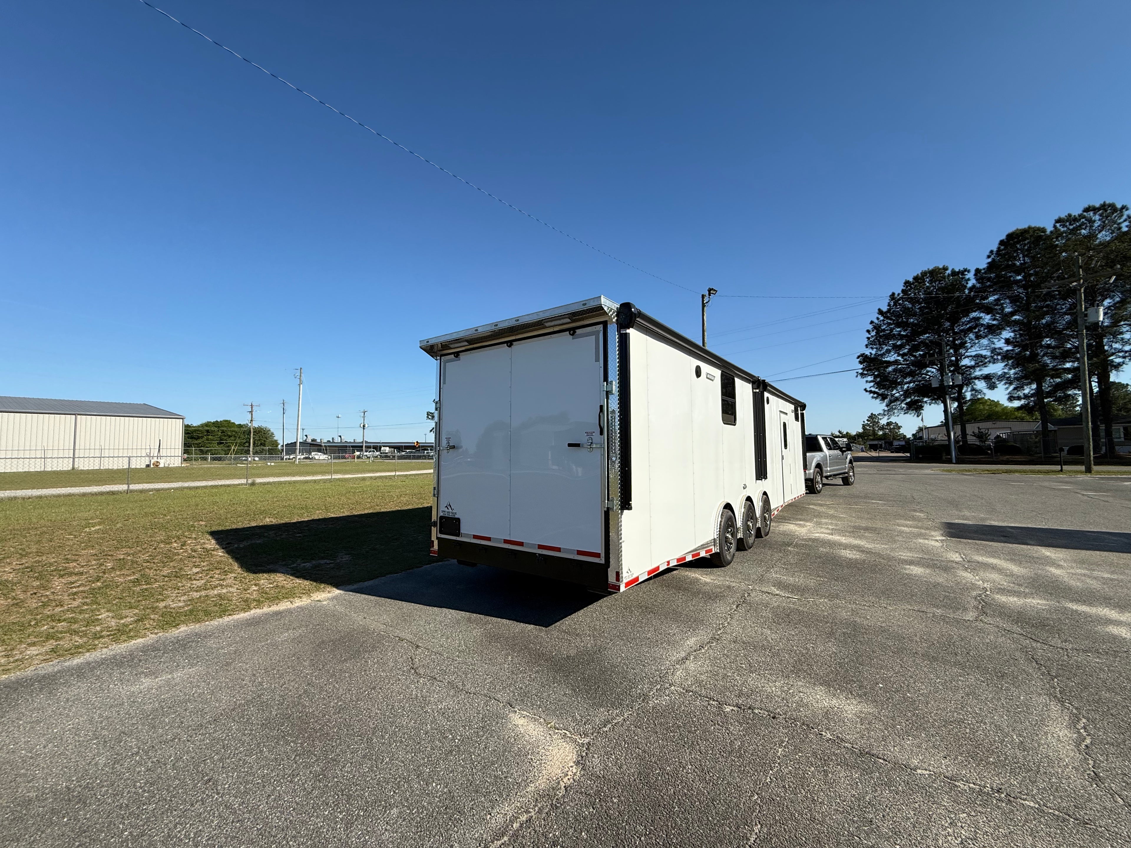 8.5X34TTA White Race Ready Trailer