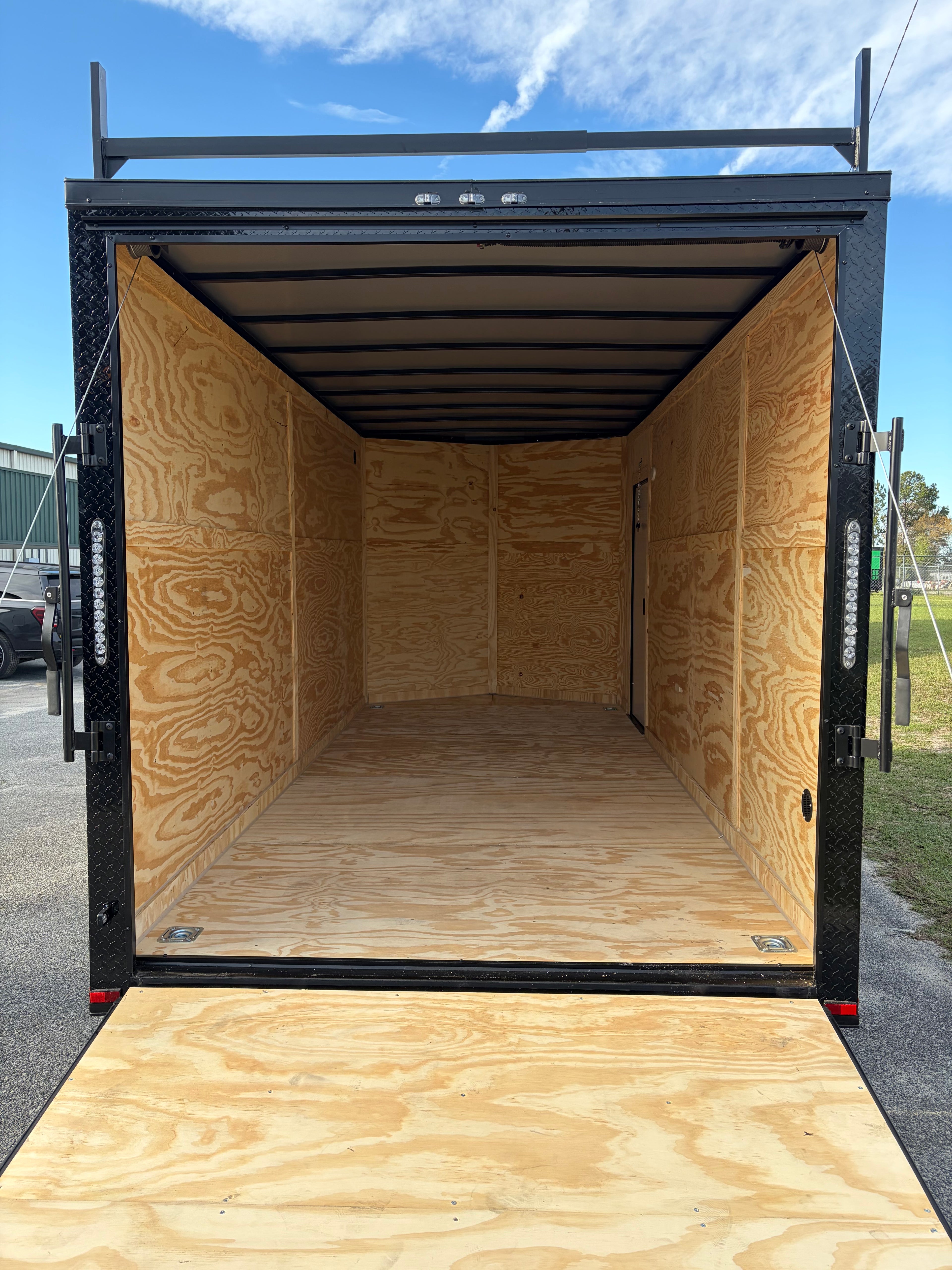 7X16TA Black Standard Work Trailer