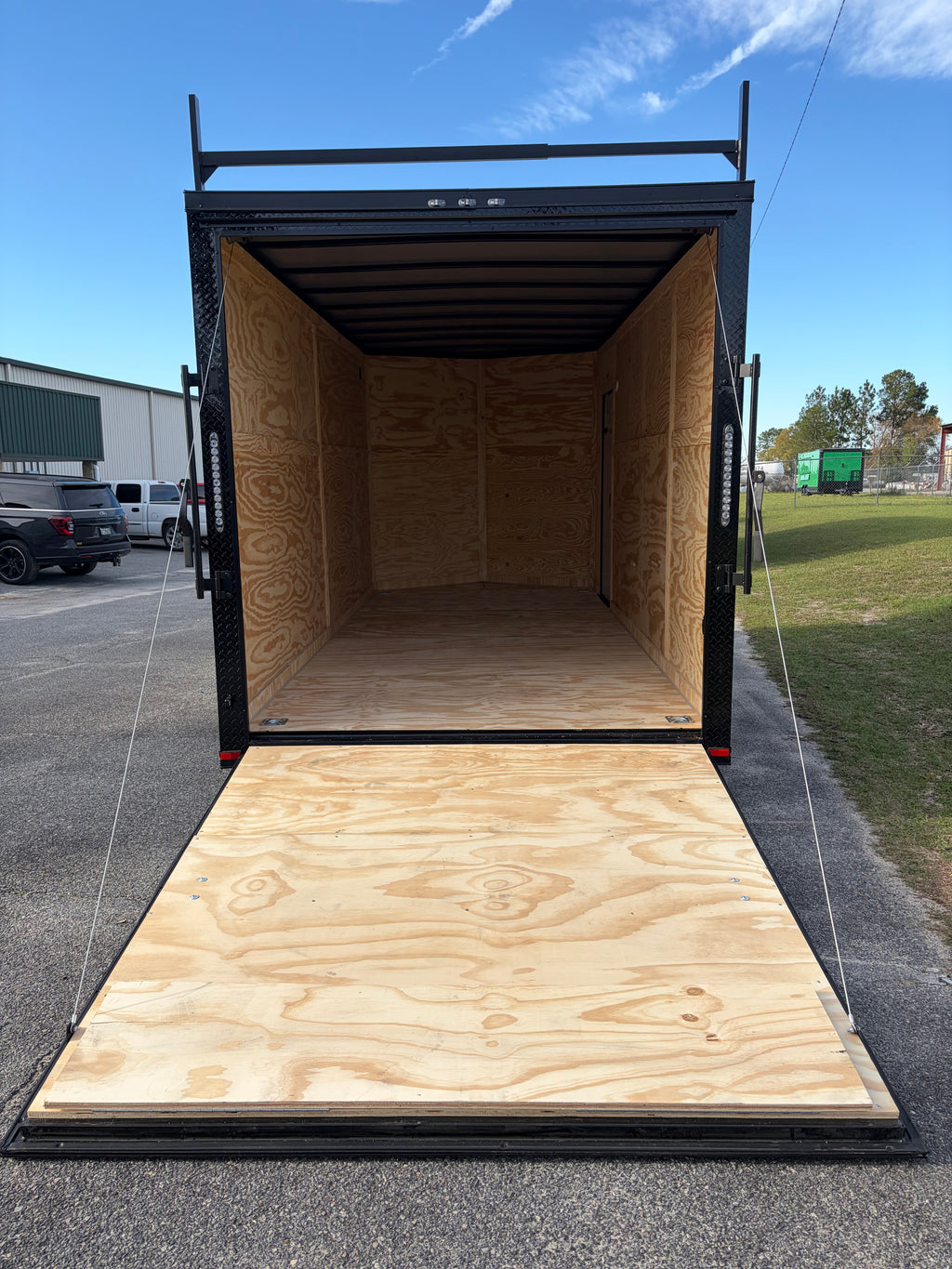 7X16TA Black Standard Work Trailer