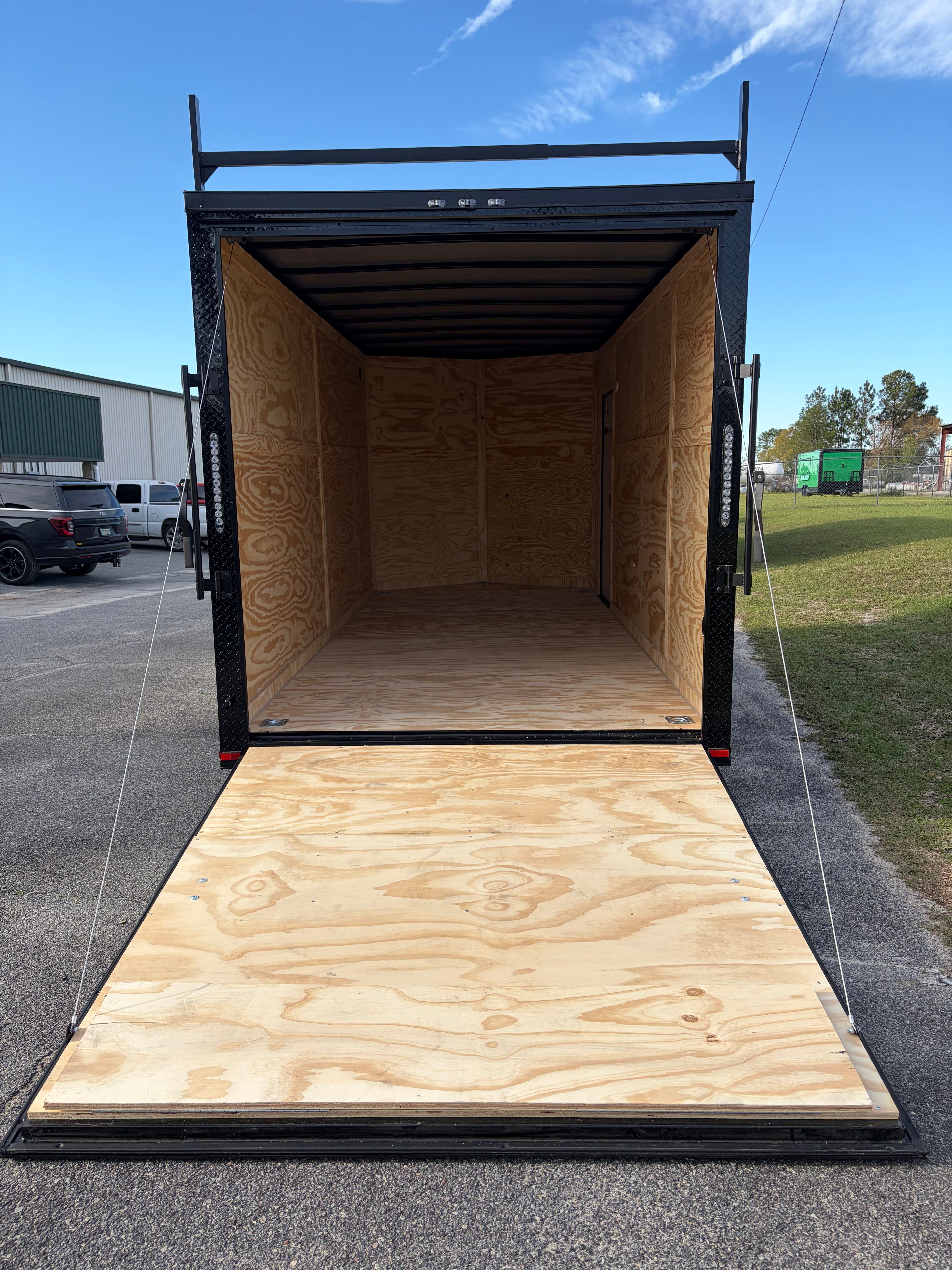 7X16TA Black Standard Work Trailer