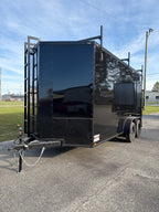 7X16TA Black Standard Work Trailer