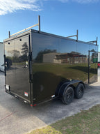 7X16TA Black Standard Work Trailer