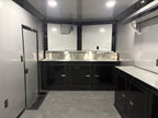 8.5X24TA3 Black Gullwing Porch Trailer