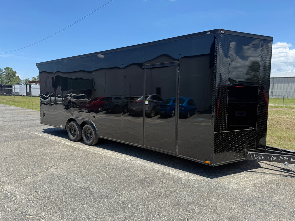 8.5X24TA Black Standard Car Hauler Trailer
