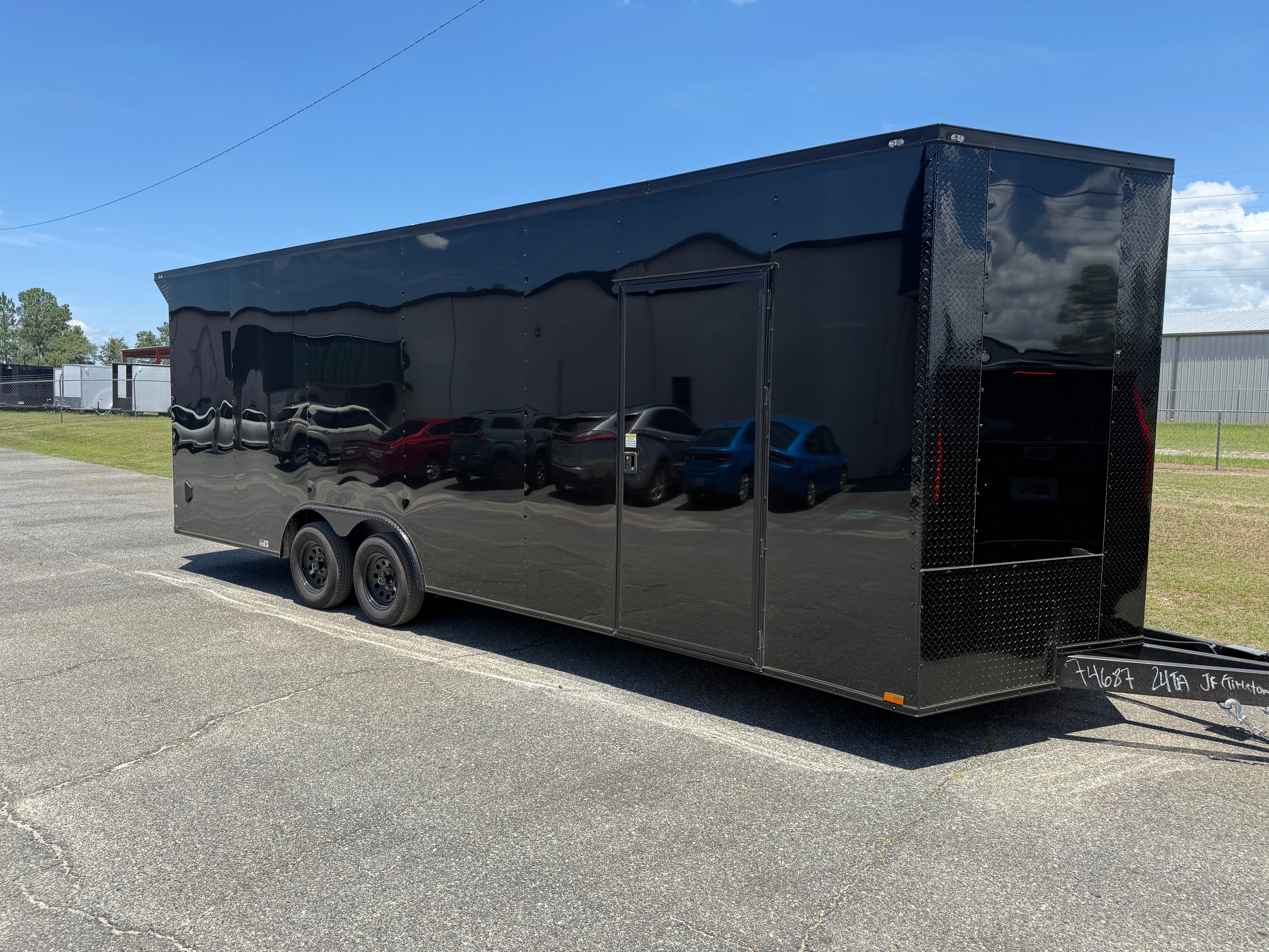 8.5X24TA Black Standard Car Hauler Trailer