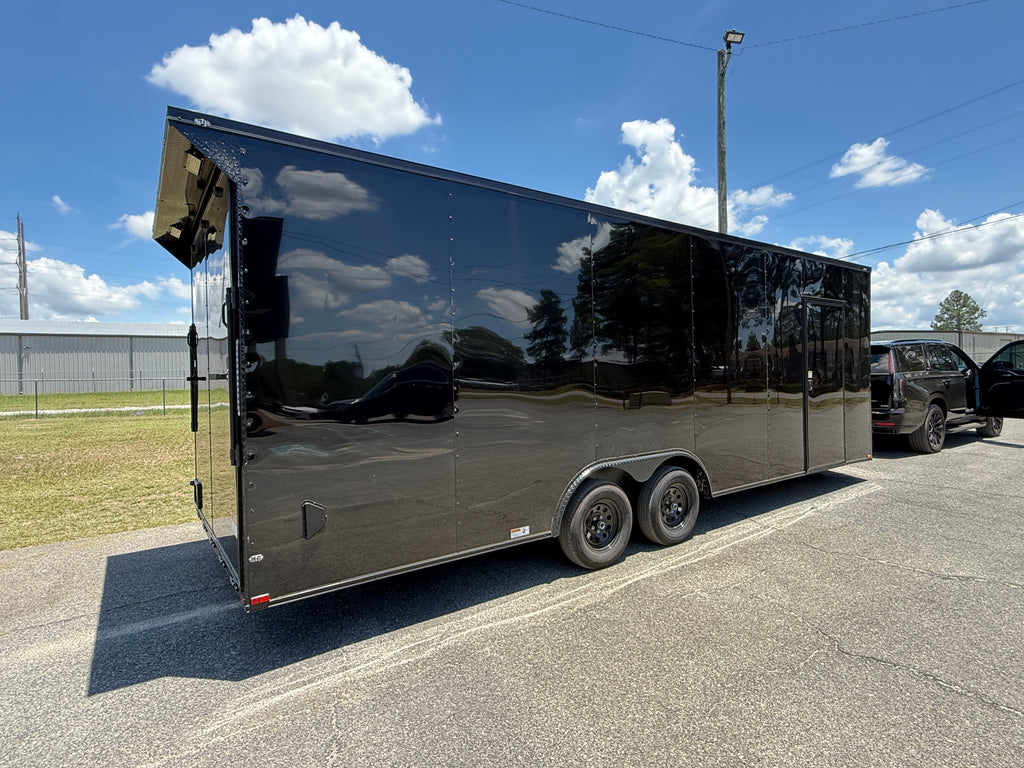8.5X24TA Black Standard Car Hauler Trailer